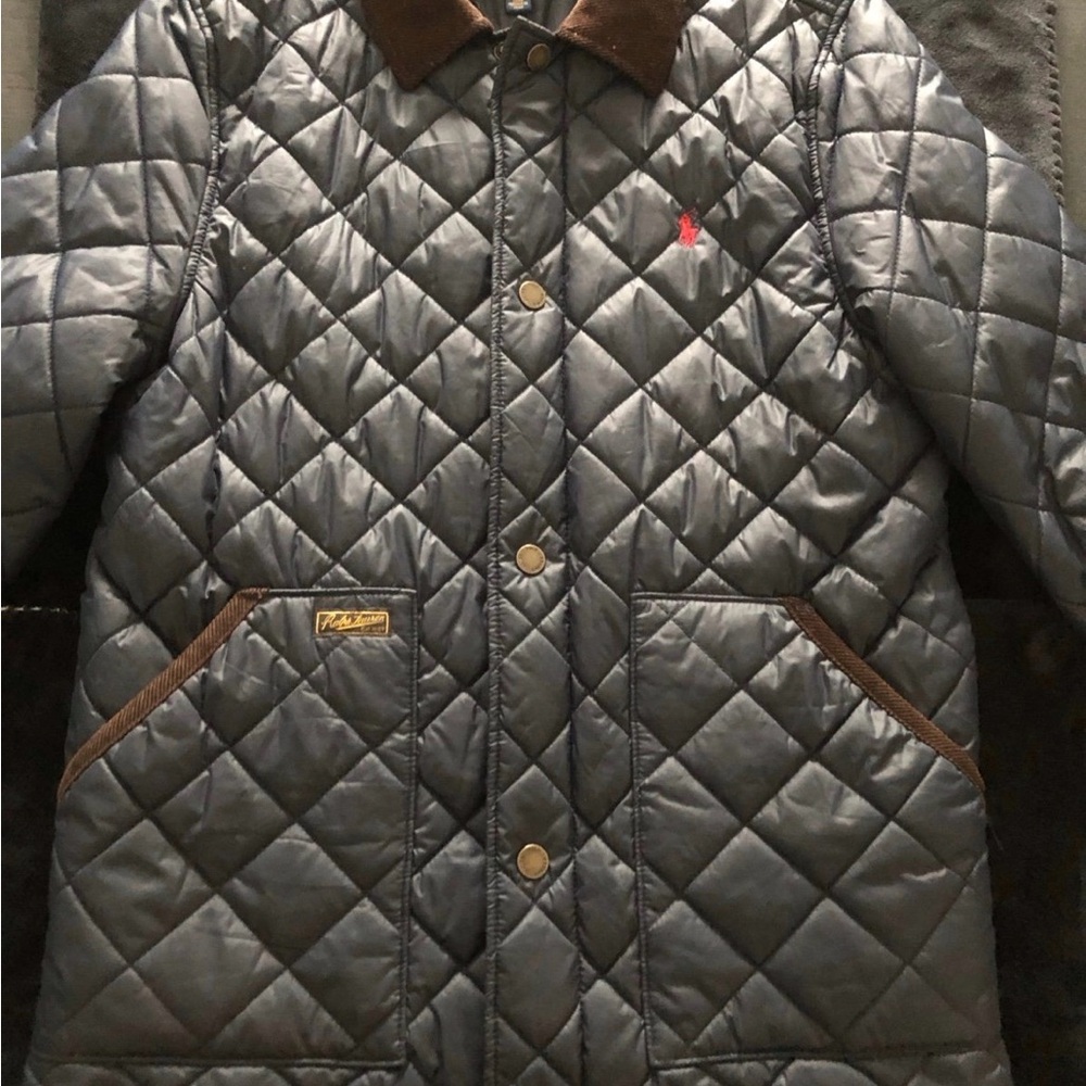 Polo by Ralph Lauren Navy Label Jacket with Brown Collar